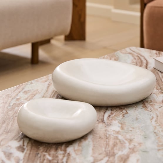 Pebble White Dish