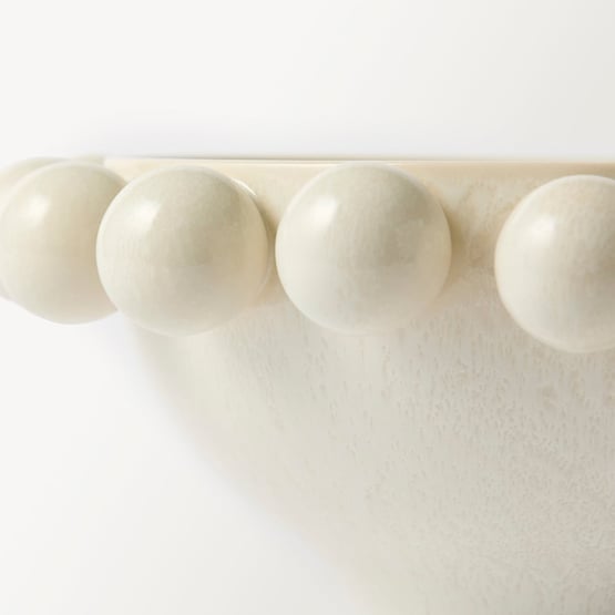 Bobble Cream Pedestal Bowl