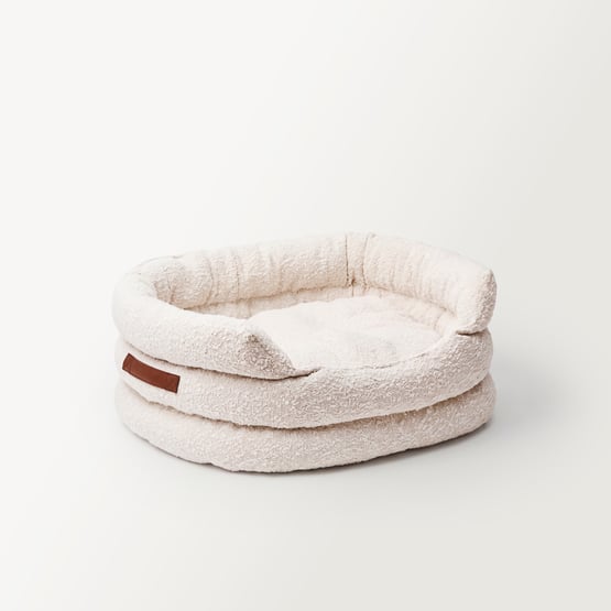 Ziggy Cream Boucle Pet Bed