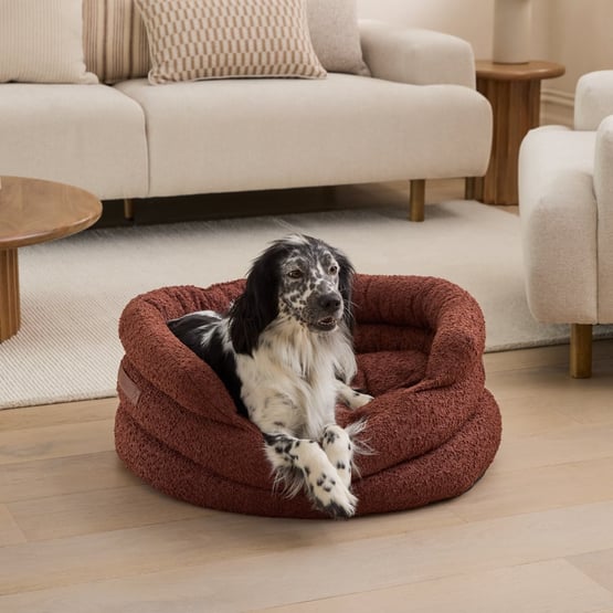 Ziggy Cinnamon Boucle Pet Bed 