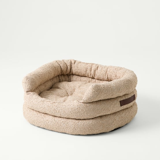 Ziggy Sesame Boucle Pet Bed