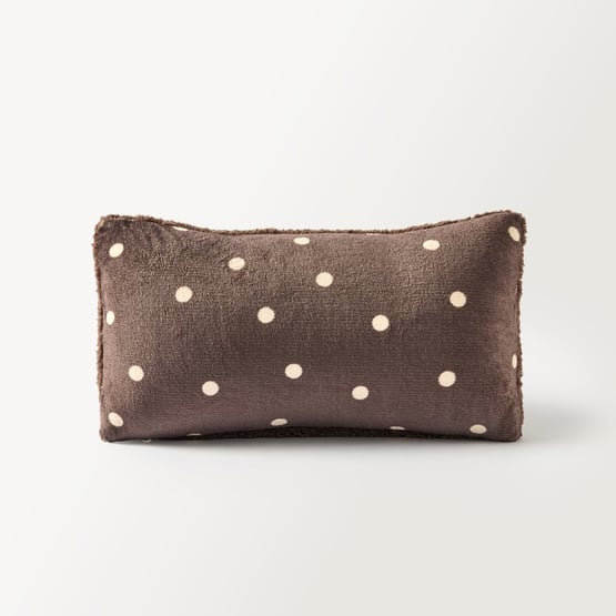 Maisy Polka Dot Chocolate Pet Pillow