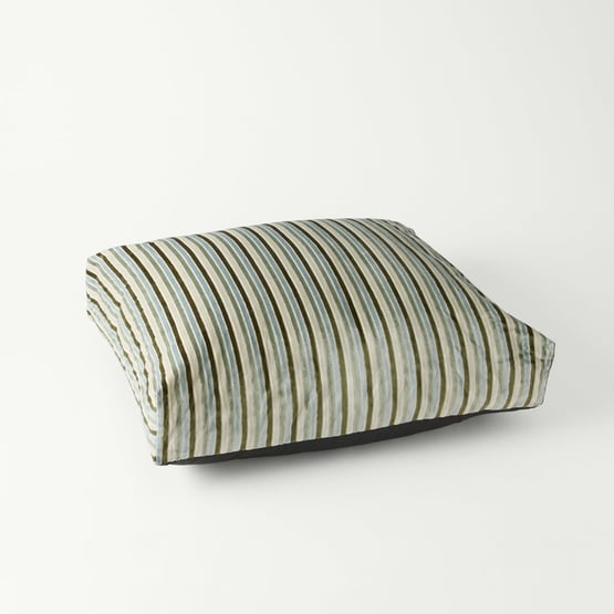 Etro Stripe Seaspray Velvet Pet Bed