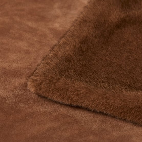 Zurich Pecan Recycled Fur Pet Blanket