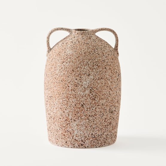 Urn Brown Textured Large Vase 