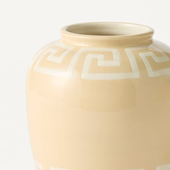 Key Natural Border Small Vase