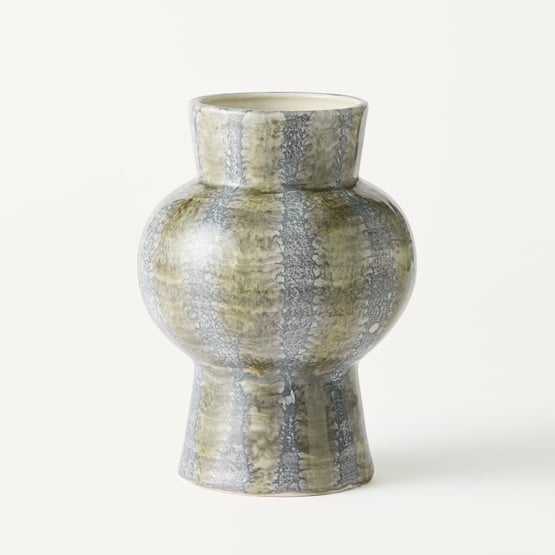 Hara Green Reactive Glaze Vase