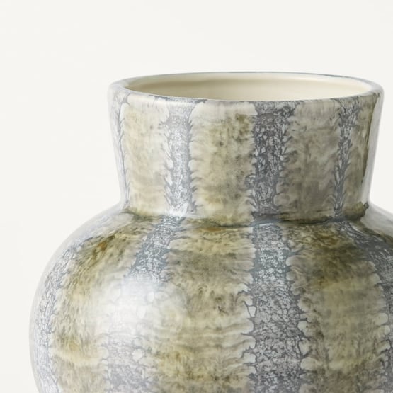 Hara Green Reactive Glaze Vase