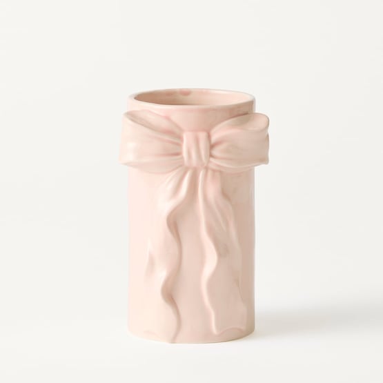 Coco Pink Bow Small Vase