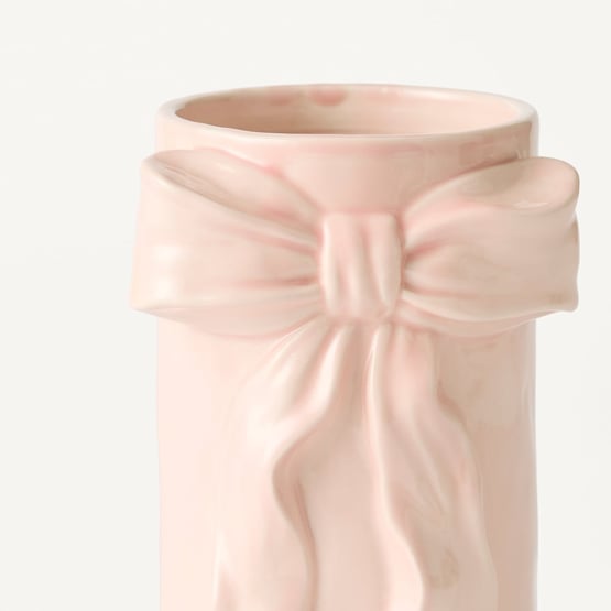 Coco Pink Bow Small Vase
