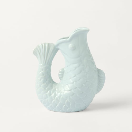 Fish Blue Large Vase