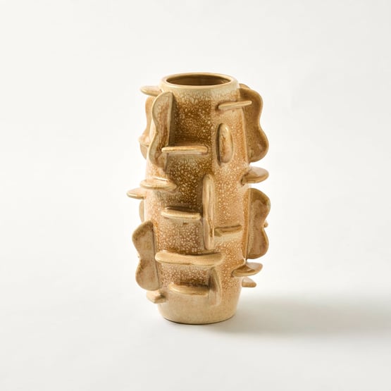 Finn Sesame Reactive Glaze Medium Vase