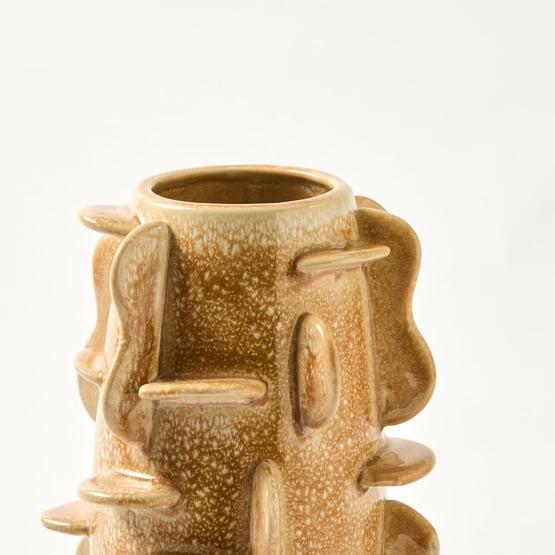 Finn Sesame Reactive Glaze Medium Vase