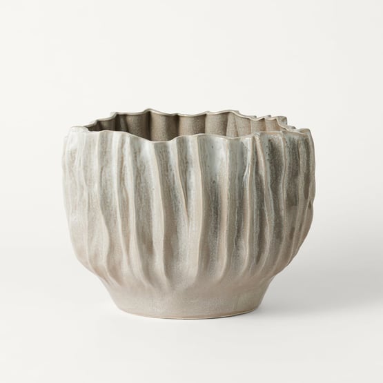 Atlas Off White Medium Pot 