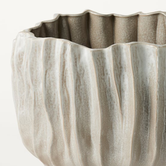 Atlas Off White Medium Pot 