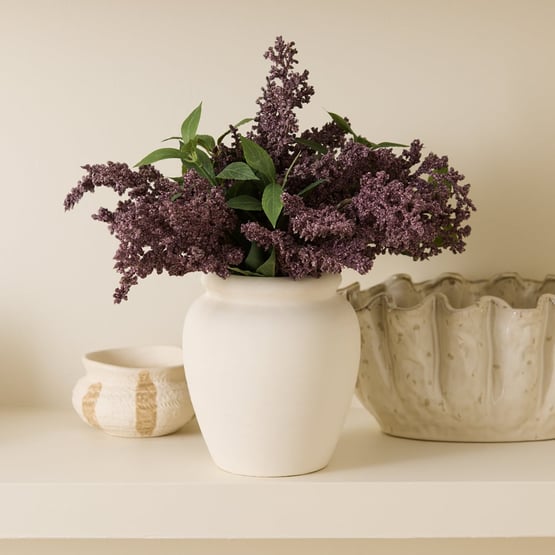 Lilac in White & Mauve Cleo Pot