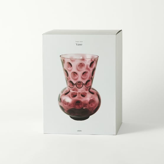 Poppy Burgundy Spot Large Vase