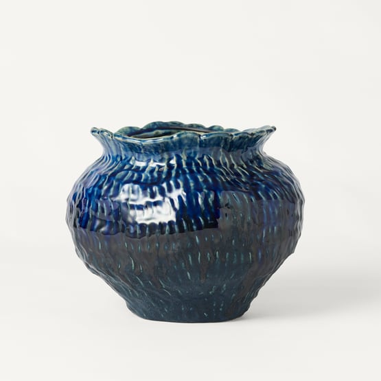 Poseidon Blue Small Pot