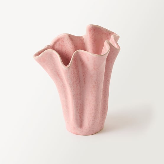 Flare Pink Frill Vase