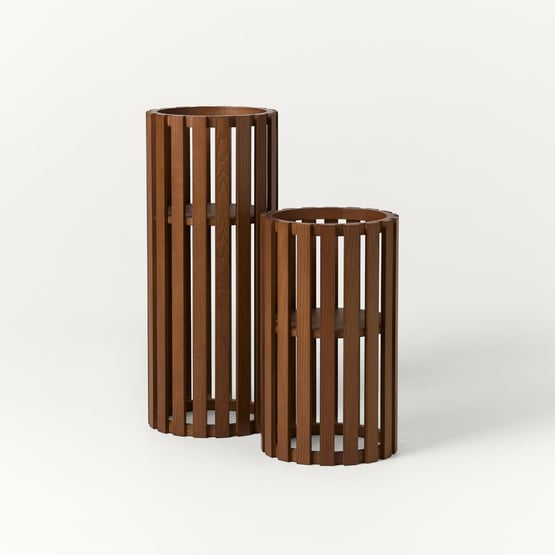 Mark Tuckey Brown Hampton Column Plant Stand
