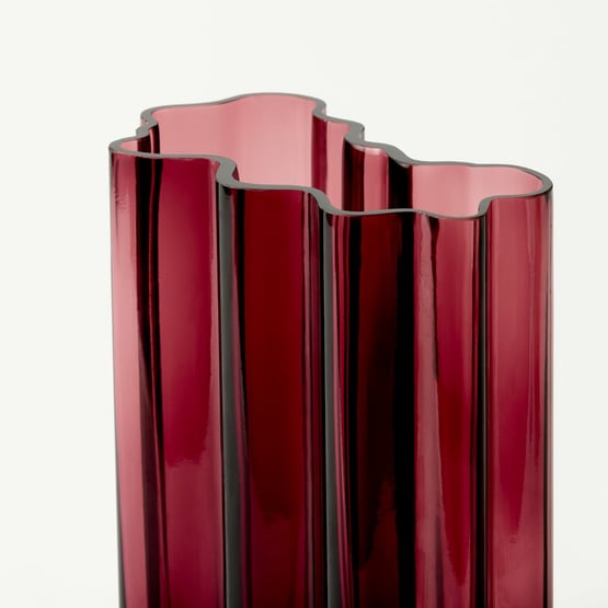 Rivoli Burgundy Vase