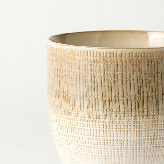 Thatcher Natural & Tan Medium Pot