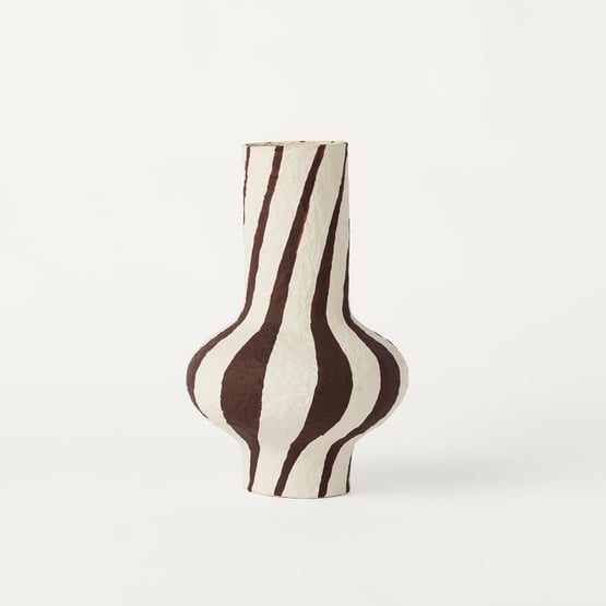Raya Chocolate & Cream Tall Vase