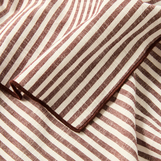 Sahara Cinnamon Stripe Napkins Pack of 4