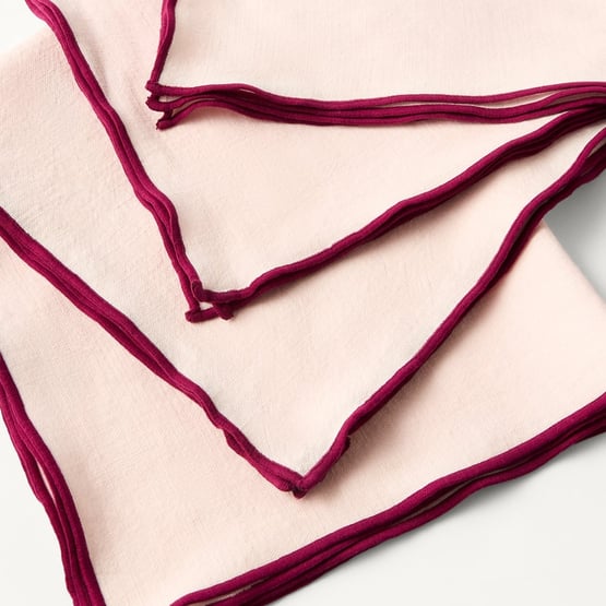 Lulu Pink & Berry Napkins Pack of 4