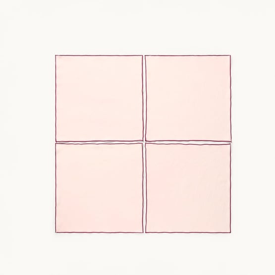Lulu Pink & Berry Napkins Pack of 4