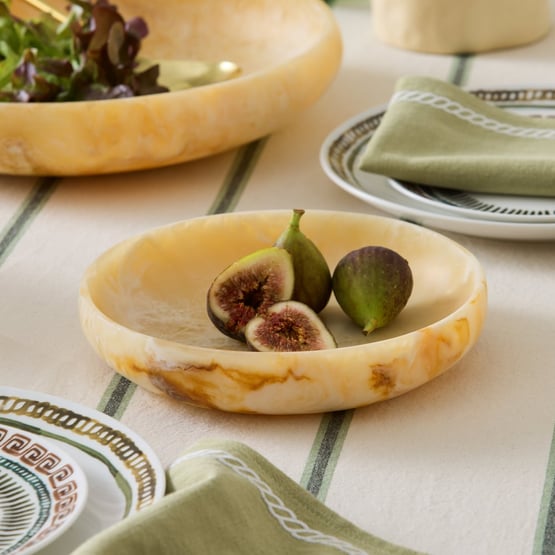 Arto Caramel Resin Medium Bowl