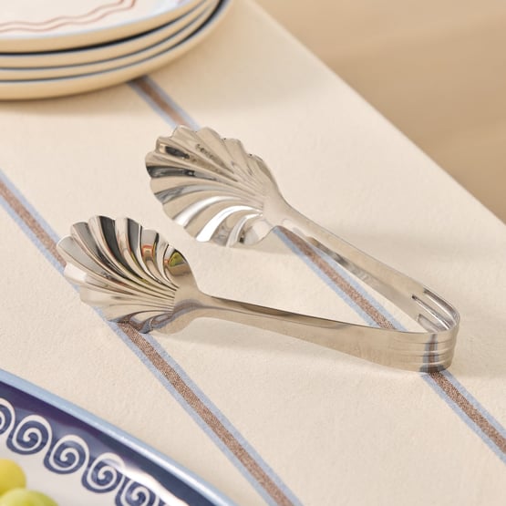 Clam Silver Shell Tongs