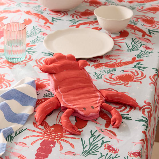 Lobster Red Oven Mitt Pack of 2