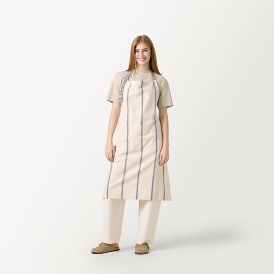 Frankie Blue Stripe Apron