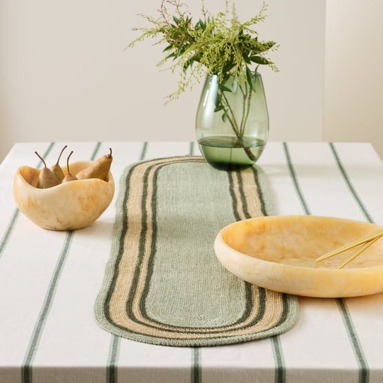 Mali Green Table Runner