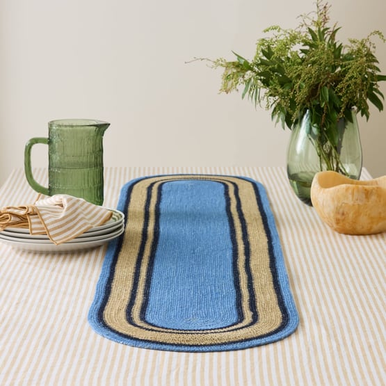 Mali Blue Table Runner