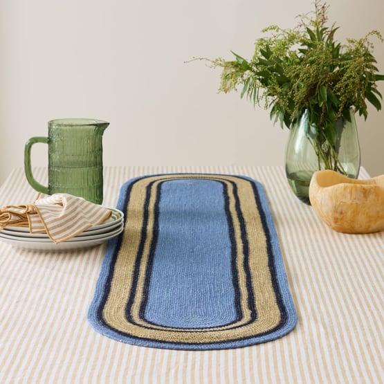 Mali Blue Table Runner
