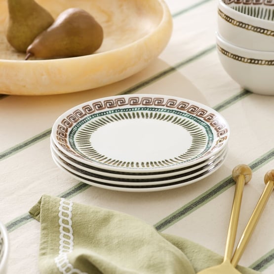 Artefact Green Side Plate Set of 4