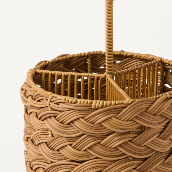 Plait Natural Woven Utensil Holder