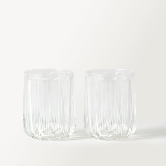 Airlie Clear Fluted Tumbler Pack of 2