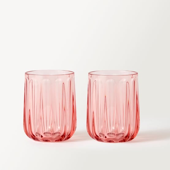 Airlie Pink Fluted Tumbler Pack of 2