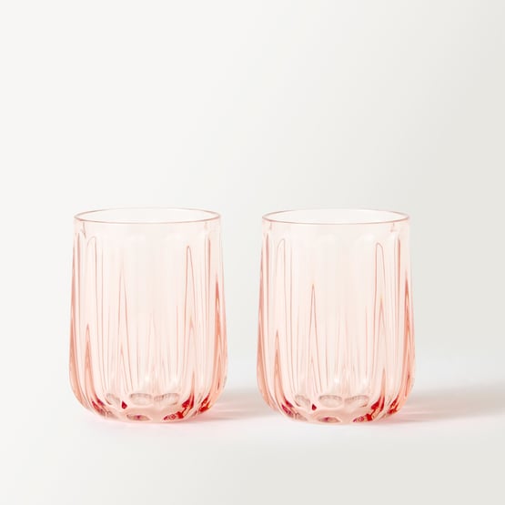 Airlie Pink Fluted Tumbler Pack of 2