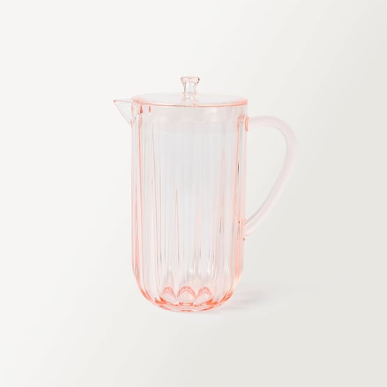 Airlie Pink Fluted Jug