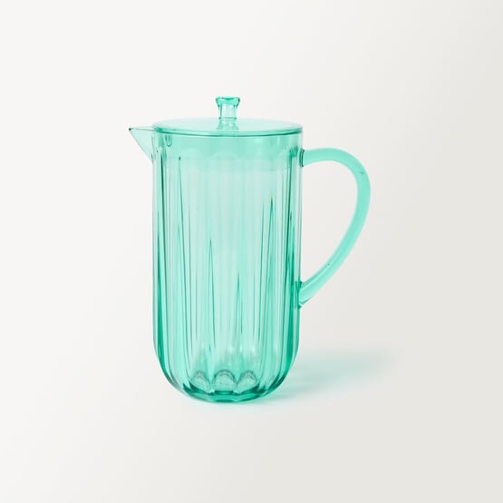 Airlie Green Fluted Jug