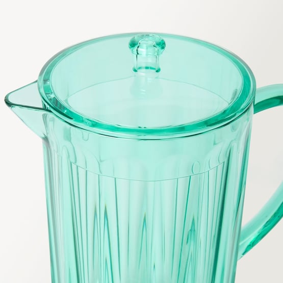 Airlie Green Fluted Jug