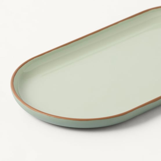 Finley Oblong Platter Green Green