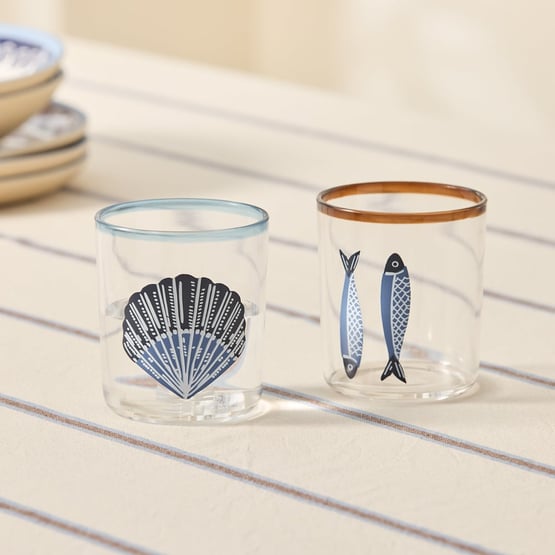 Aegean Blue Acrylic Tumblers Pack of 2