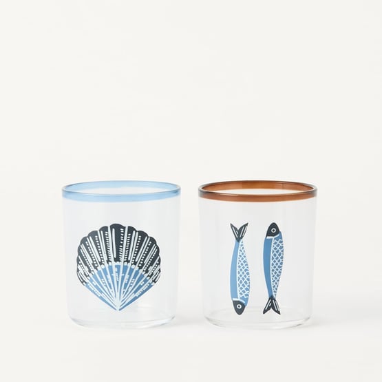 Aegean Blue Acrylic Tumblers Pack of 2