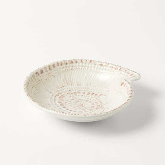 Aegean White Melamine Shell Bowl