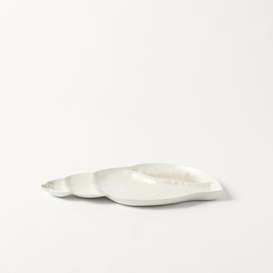 Aegean White Shell Melamine Chip and Dip